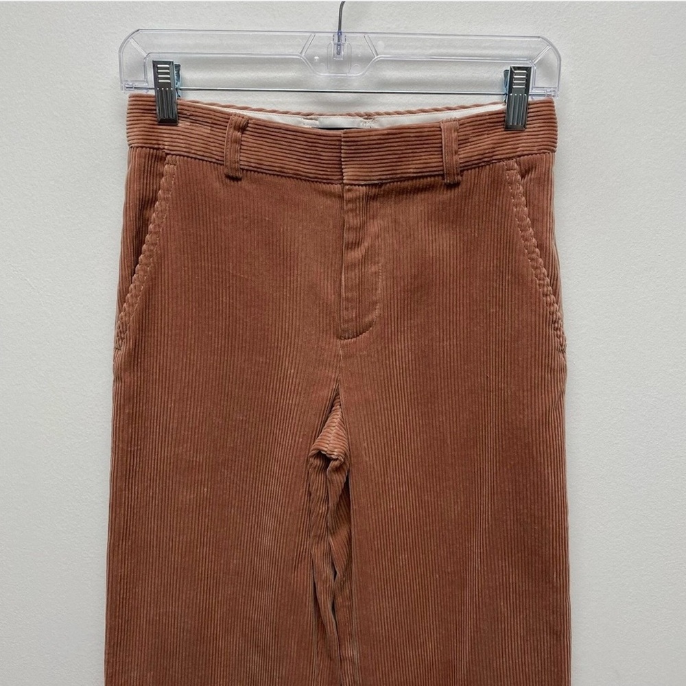 NWT Club Monaco Women's Corduroy Wide Leg Pants Size 4 Mauve Retail $179 - Picture 5 of 5